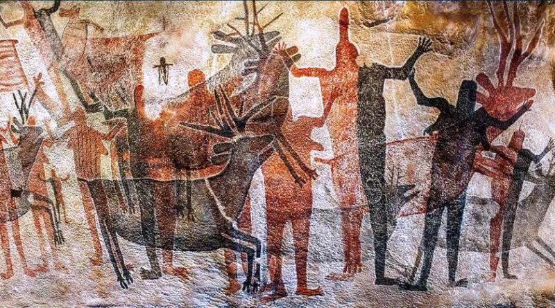 Esta es una pintura rupestre.