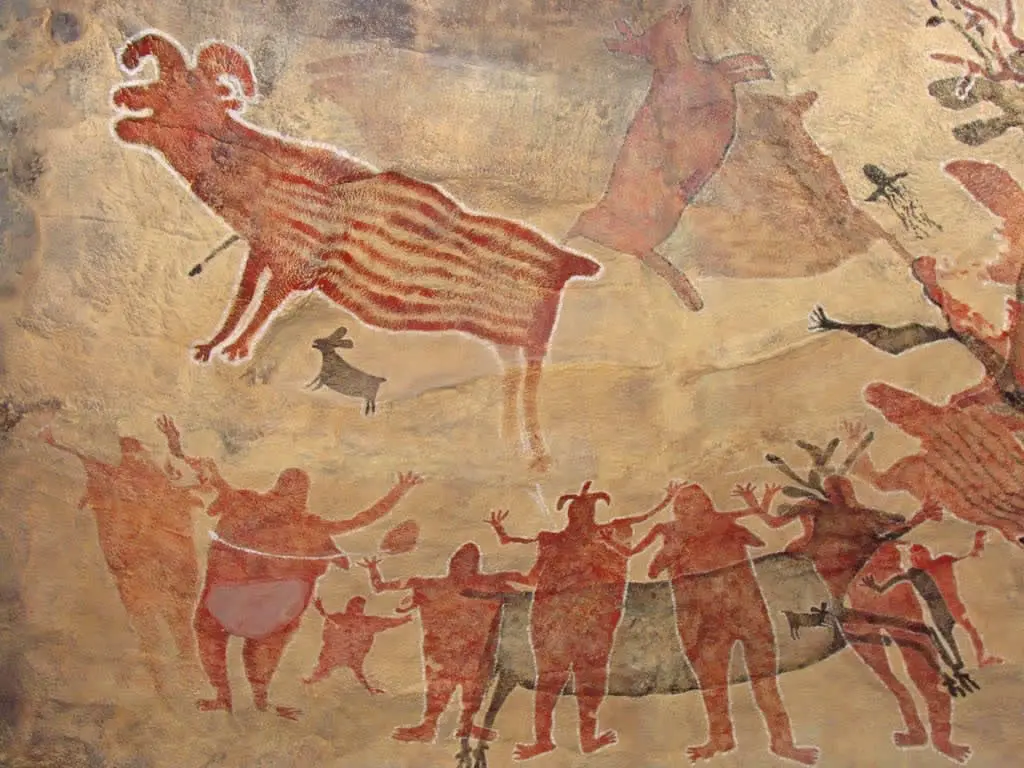 Esta es una pintura rupestre.